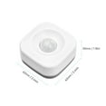 thumbnail image 3 of Amdohai Wifi Motion Sensor Alarm Smart Human Body Induction PIR Sensor 16.4Ft 120-degree Detection Range APP Control Real-time Monitoring Intelligent Linkage Home Security Device, 3 of 6