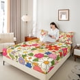 thumbnail image 4 of Castle Fairy 4-Piece King Retro Botanical Sheet Set, 4 of 7