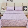 thumbnail image 3 of Bed Sheets Set, Soft Microfiber 4 Piece Queen Sheet Set,Pastel Floral, 3 of 5
