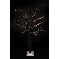 thumbnail image 2 of Northlight 6' Prelit Artificial Christmas Tree Lighted Flocked Christmas Twig Tree Outdoor, 2 of 2