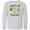 AC-Heather Grey, variant on Inktastic What's Up Succas Funny Cacti Plants Long Sleeve Youth T-Shirt