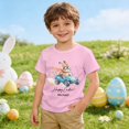 thumbnail image 2 of LRen Easter T Shirt Boys Bunny Rabbit Graphic T-Shirt Cotton Short Sleeve Easter Egg Letter Print Tops for Boys Kids Toddler Tees Clothes Summer Tops, 2 of 8