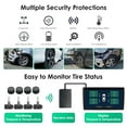 thumbnail image 2 of TPMS 4 Pcs Car Pickup Truck USB Wireless Tire Tyre Pressure Monitoring System Sensors Compatible With Android Car Radio Stereo Head Unit, 2 of 13