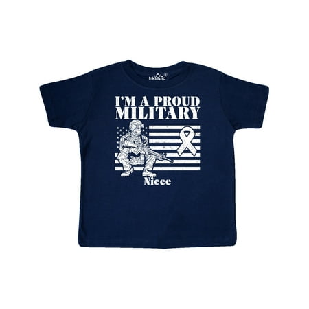 

Inktastic Proud Military Niece Red Friday Gift Toddler Toddler Girl T-Shirt