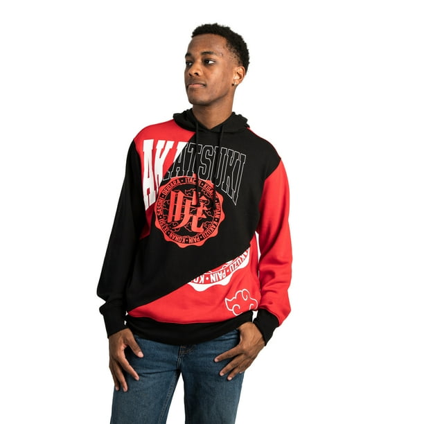 Naruto Akatsuki Black Red Hoodie Walmart