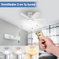 thumbnail image 2 of A Ventilador De Techo 40w Con Foco, Plafón Led 52cm,, 2 of 9