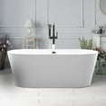 thumbnail image 1 of Vanity Art Acrylic Freestanding Soaking Bathtub with Overflow and Pop-Up Drain, 1 of 4