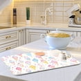 thumbnail image 6 of Yayeee Dish Drying Mat for Kitchen Counter 16"x18" Microfiber Absorbent Pad, Colorful Ice Cream Pattern, 6 of 7