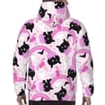 thumbnail image 7 of Naloa Pink Girl Halloween Men's Casual Hooded Collar Drawstring Hoodies Pullover Sweatshirts Casual Long Sleeve Shirts-Large, 7 of 7