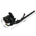 thumbnail image 6 of Floseru 52CC Gas Backpack Leaf Blower, 2 Stroke ,550 CFM, 200 MPH , Variable Speed & Cruise Control, Ergonomic Harness, Reduced Emissions, for Fast Yard Cleanup, 6 of 9