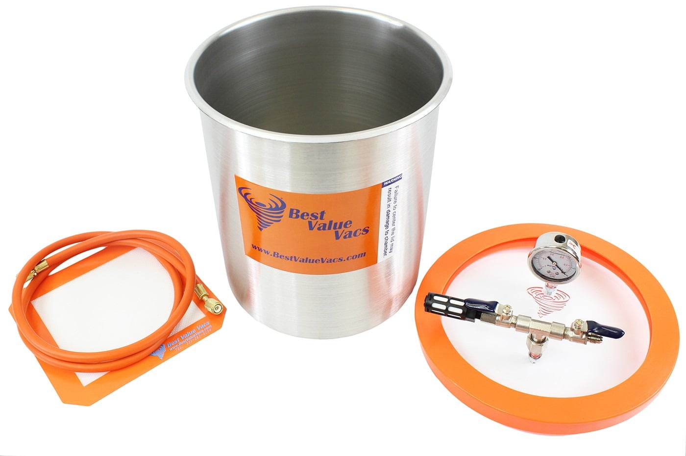 Buy BVV Best Value Vacs 3 Gallon Stainless Steel Vacuum Chamber Online