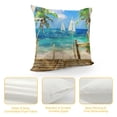 thumbnail image 4 of Orinice sailboat Graphic Decorative Throw Pillow Cover for Home Couch 12x12in, 4 of 5