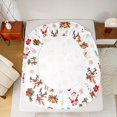 thumbnail image 5 of Feelyou Santa Claus Reindeer Full Size Sheets, Cartoon Christmas Theme Bed Sheets, 4pcs, 5 of 7