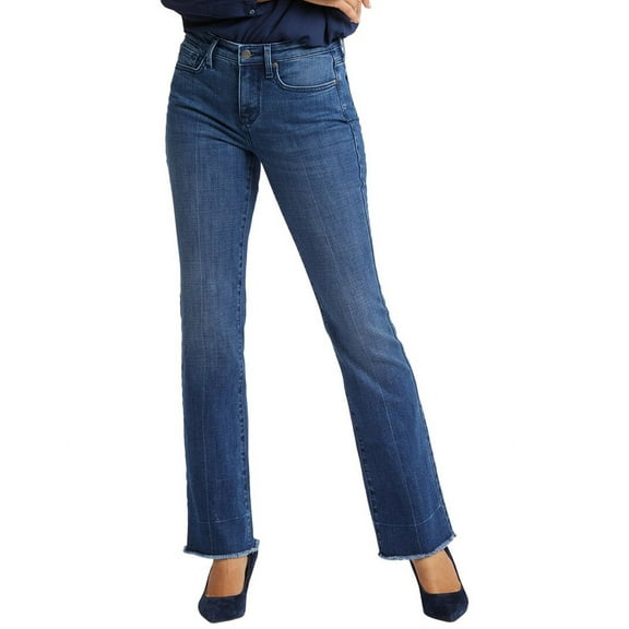NYDJ womens  Frayed Dark River Bootcut Jean, 18, Blue