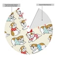 thumbnail image 2 of Rateoe Cute Bull Dog Print Christmas Tree Skirt 48" for Xmas Holiday New Year Party Circle Tree Mat Ornaments Decoration, 2 of 7