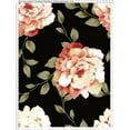 thumbnail image 2 of Chiffon Printed Sydney Floral Fabric Sheer Peonies Dressmaking Top Weight Chiffon (B/GREY, HalfaYard), 2 of 5