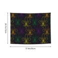 thumbnail image 6 of Uemuo Mardi Gras Carnival Printed 29x37 Inch Tapestry Wall Hanging – Lightweight & Durable – Perfect for Dorm Decor, Beach Throw, Sofa Cover, Tablecloth, 6 of 8