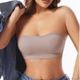 thumbnail image 5 of Strapless Bra Non-Slip Seamless Padded Bra Wireless Tube Bralette Push Up No Underwire Tube Bra Women Solid Color Strapless Bra, 5 of 8