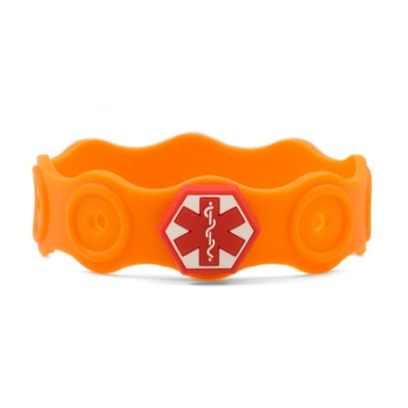 Kids Silicone Allergy Medical Id Bracelet 5 Inch