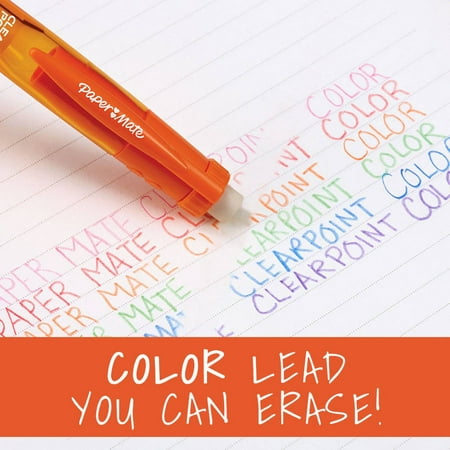 Paper Mate Clearpoint Color Lead Mechanical Pencils, 0.7mm, Assorted Colors, Pack of 4