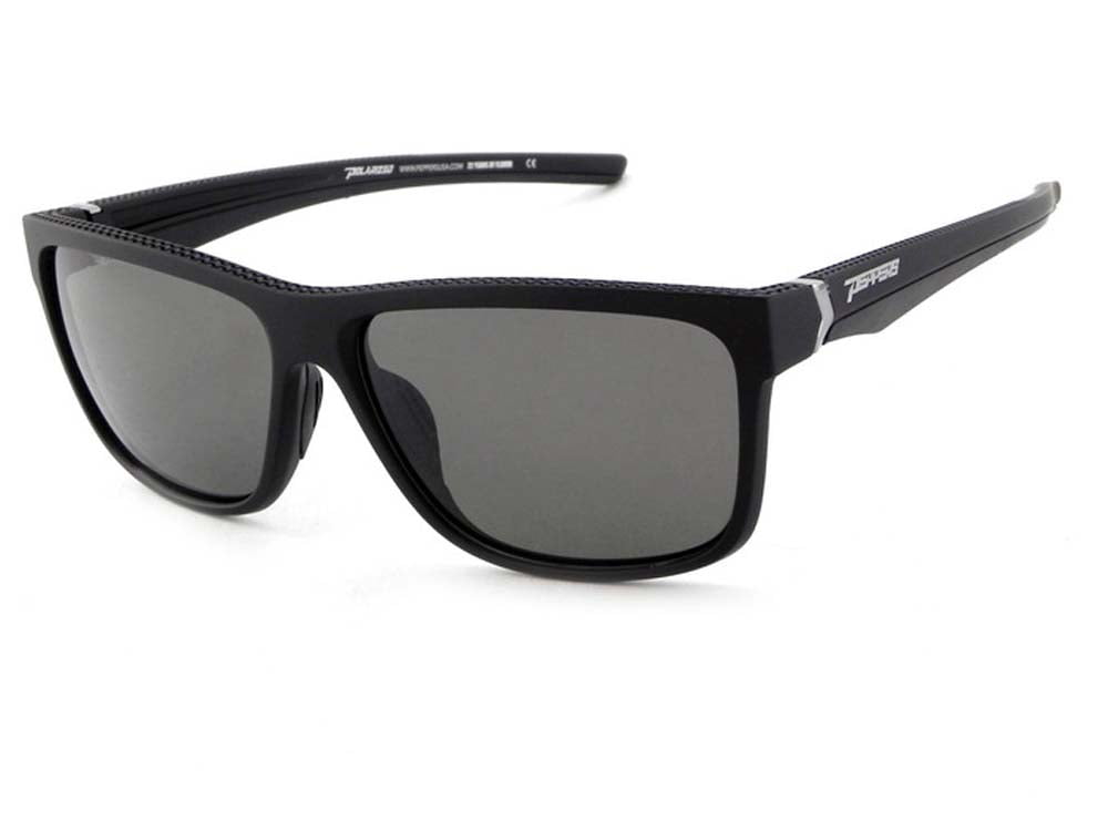 Peppers Polarized Sunglasses Telluride Rubberized Matte Black with