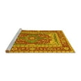 thumbnail image 2 of Ahgly Company Machine Washable Indoor Round Persian Yellow Traditional Area Rugs, 7' Round, 2 of 4