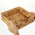 thumbnail image 3 of PTOOTP Rustic Light Brown Woven Storage Basket for Organizing Clothes Books and Tissue, 3 of 8