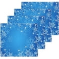 thumbnail image 2 of GZHJMY Blue Snowflake Washcloths 4 Pack, Super Soft Absorbent Cotton Baby Face Towels, Washable Reusable Fingertip Towel for Bath Gym Hotel Spa, 12 x 12 Inch, 2 of 7