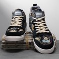 thumbnail image 3 of Zapatillas WELRUNG High Top de estilo chino para hombre, talla 8, negro y gris, 3 of 7