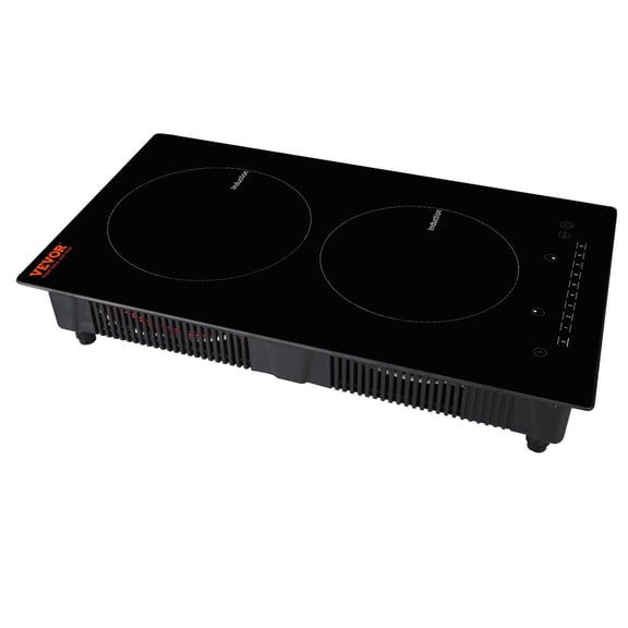 Dranite 12-Inch Induction Stove Top, 1800W Built-in Cooktop with Magnetic Heating, 9-Level Multif