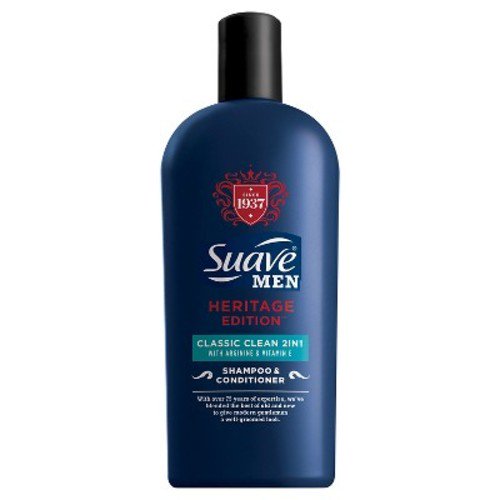 Suave Men Classic Clean 2 in 1 Shampoo and Conditioner, 12 fl oz