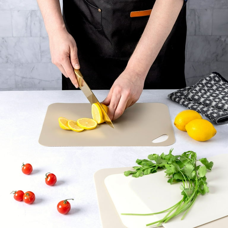 Thyme & Table Durable Flexible Cutting Mat Set, 4-Piece, Non-Slip