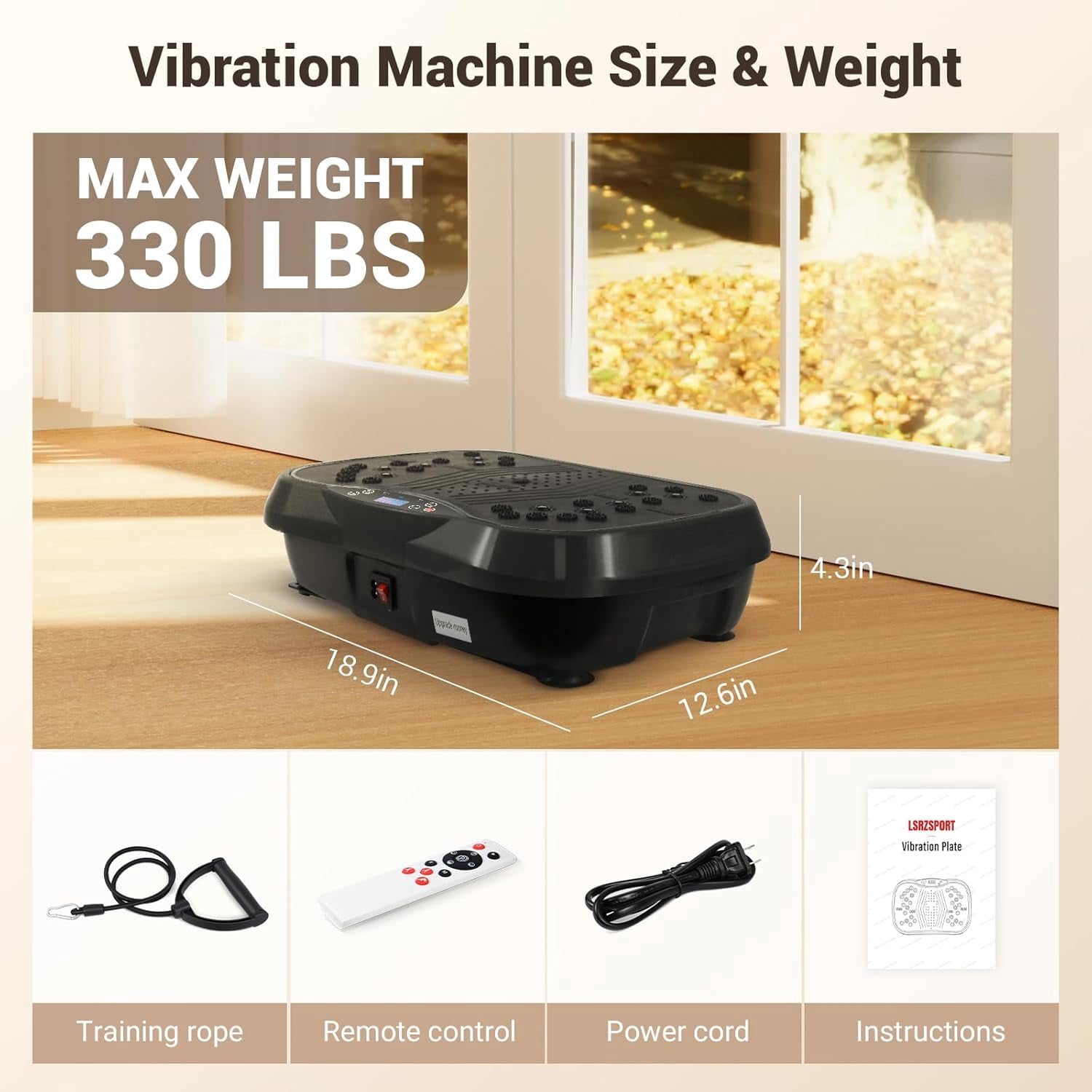 DMBOH Vibration Plate Exercise Machine for Full Body Workout, Fitness, Weight Loss, and Muscle Toning
