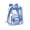 Blue, variant on Clear PVC Transparent Backpack, Security Check Approved, Large Capacity Lightweight Durable Daypack, Water-Resistant for School Concert Game Travel Outdoor Events Daily Use, Red