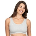thumbnail image 3 of Fruit of the Loom Women's Tank Style Cotton Sports Bra 3-Pack, Sizes 34-46, 3 of 12