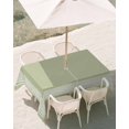 thumbnail image 3 of 60x102 Inch Outdoor Tablecloth with Umbrella Hole Zipper Rectangle Sage Green Greek Key Rectangular Tablecloths Outside Waterproof Geometric Greece Ancient Farmhouse Geo Patio Table Cover for Picnic, 3 of 8