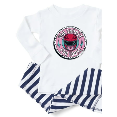 

CafePress - Power Rangers You Snooze You Loose - Toddler Long Sleeve Pajama set