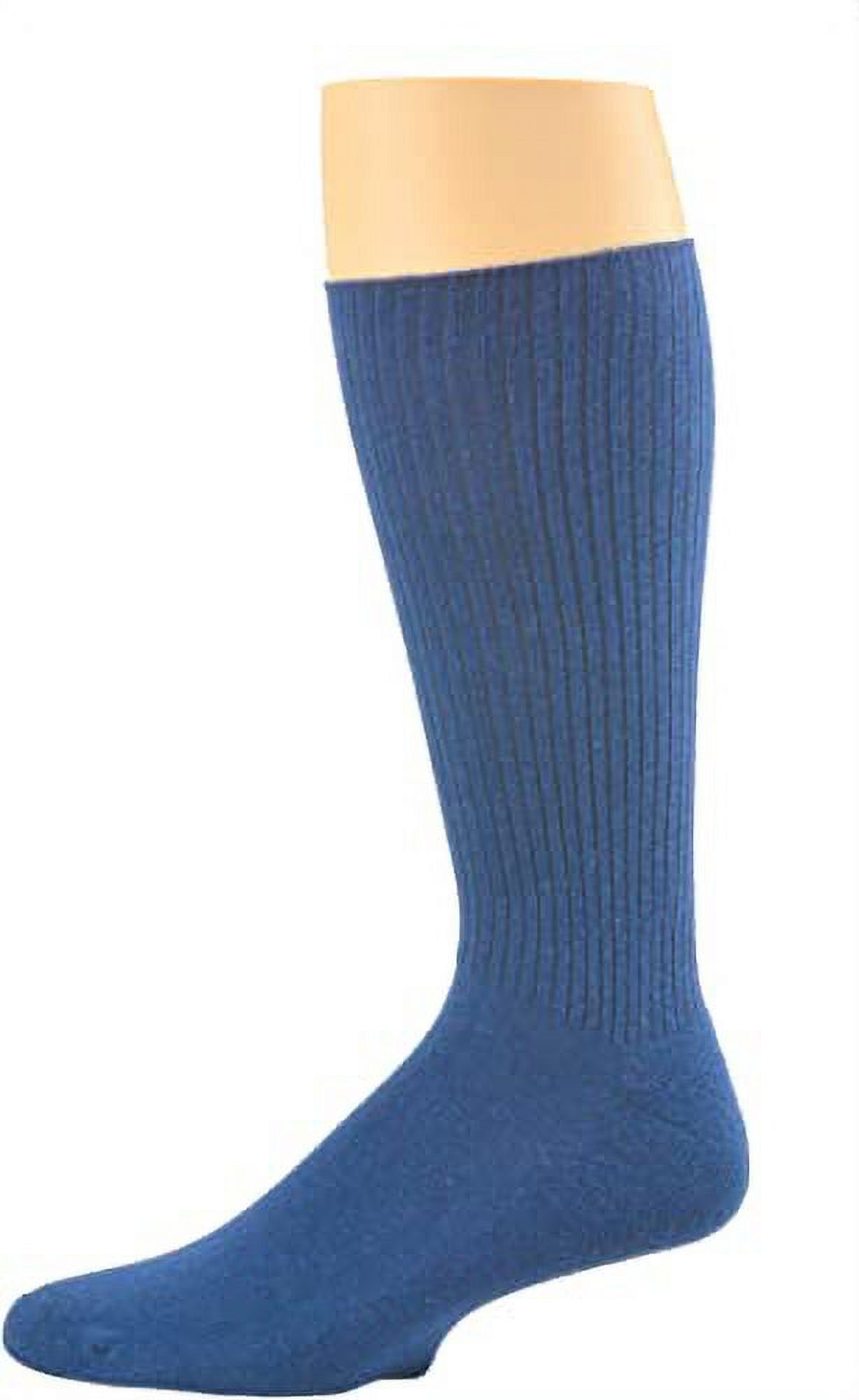 Sierra Socks Men's Ankle Socks, Cushioned, Non-Binding, Navy, 3 Pair Pack