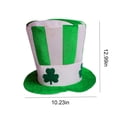 thumbnail image 3 of St. Patrick's Day Green Velvet Hat - Irish Festival Party Accessories, Christmas Tree Topper Hat for Adults and Women, 3 of 7