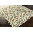 thumbnail image 2 of Mark&Day Wool Rugs, 2x8 Earle Modern Orange/White Runner Area Rug, Green Brown Ivory Carpet for Hallway, Kitchen, Bedroom or Living Room (2'6" x 8' Runner), 2 of 2