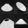 thumbnail image 2 of FSLiving 4-Packs 11.8" E26 to E26 Screw-in White LampShade Industrial Replacement, Iron Rustic Cone Shape Cover, DIY Torchiere Shade Decorative for Kitchen Ceiling Pendants Table Lamp Wall Sconce, 2 of 7