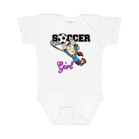Inktastic Soccer Girl Goalie Girls Baby Bodysuit