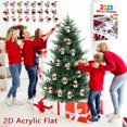 thumbnail image 2 of Christmas Tree Decorations Christmas Decor Calendar Snowman Acrylic Tree Countdown Pendant Christmas Countdown Calendar, 2 of 9