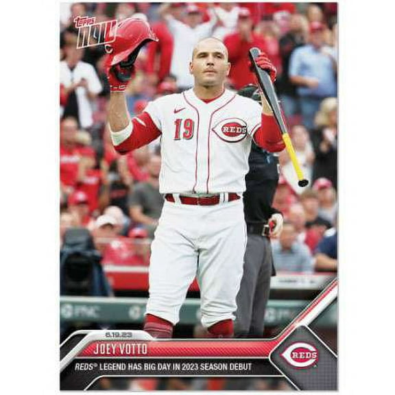 MLB 2023 Topps Now Baseball  Joey Votto #465 (Reds Legends Has Big Day In 2023 Season Debut)