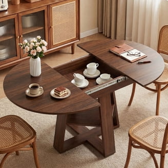 Ikea Extendable table, brown-black, 35 3/8/50 3/4/66 1/8x35 3/8