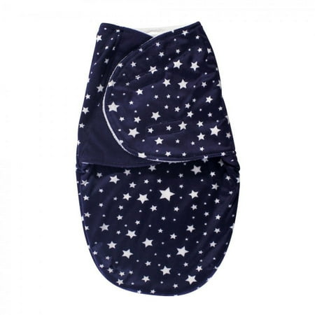 UPC: 0660168590555 | Hudson Baby Infant Plush Swaddle Wrap Navy Star 0-3 Months