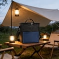 thumbnail image 4 of Bolsa de almuerzo grande aislada con asa, tela Oxford impermeable, bolsa térmica espaciosa para trabajo, picnic, viajes, compras y paquetes de hielo., 4 of 6