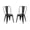 Matte Black#8, variant on Dining Chairs Set of 2 Matte Black Industrial Metal Dining Chairs 18 Inch Seat Height Stackable, Indoor Outdoor, Lightweight Easy-Clean Surface, Easy Assembly, Durable Modern Design, For Kitchen Rest