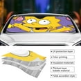 thumbnail image 5 of Simpsons Car Windshield Sun Shade Auto Front Window Sunshade Cover Car Visor For Car Truck Suv Medium, 5 of 9
