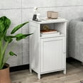 thumbnail image 2 of Gymax Bathroom Floor Storage Cabinet Side Table Adjustable Shelf Organize Freestanding, 2 of 10